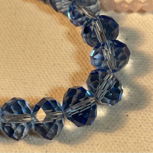 Austrian crystal violet purple lilac blue bracelet stack - Picture 4 of 5